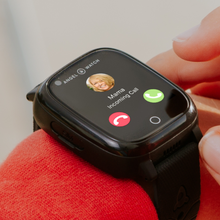 Child making a video call on an Angel Watch